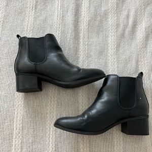 Womens black booties